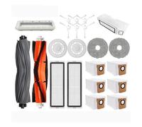 Compatible con Dreame L10S Ultra/Dreame S10 / W10S Pro Accesorios Cepillo Lateral Principal Filtro HEPA Paño de fregona Bolsa for Polvo Piezas de Repuesto(Brown)