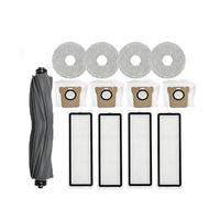 Compatible con Dreame L10s Ultra / L10S Pro Robot Aspirador Accesorios Bolsas de vacío Filtro de fregona Compatible con cepillo de limpieza de aspiradora(Brown)