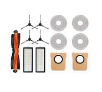 Compatible Con Dreame L20 Ultra Accesorios De Robot Aspirador Cepillo Principal Cepillo Lateral Filtro HEPA Paños De Fregona Bolsa De Polvo Par De Repuesto(A)