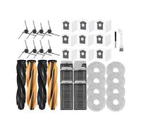 Compatible con Dreame L40S Pro Ultra /X50sProMaster / L50ProUltra, Accesorios, Filtro de Cepillo Lateral Principal, paño de mopa, Bolsa for Polvo(Sky Blue)