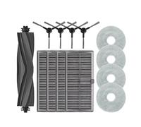 Compatible con Dreame Mova E30 Ultra/Trouver E30 Ultra, accesorios de repuesto para aspiradora, filtro lateral principal, bolsa de polvo para fregona (amarillo)