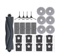 Compatible con Dreame Mova E30 Ultra/Trouver E30 Ultra, Piezas de aspiradora, Rodillo Principal Tricut, Cepillo Lateral, Filtro HEPA, paño de fregona, Bolsa for Polvo(23PCSSET1)