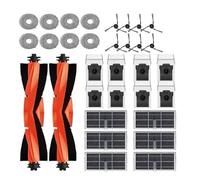 Compatible con Dreame X40 Ultra, X40 Pro, S30 Pro Ultra Piezas Accesorios Cepillo Lateral Principal Filtro Hepa Paño de fregona Reemplazo de Bolsa de Polvo(Pink)