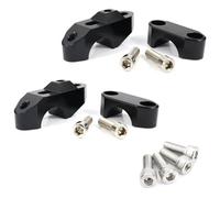 Compatible Con Ducati Para Monster Para S2R 2006 2007 2008 2009 Para S4R 2002-2009 Elevador Manillar 28Mm 1 1/8" Desplazado Hacia Atrás Para Un Montaje Superior Elevadores Manillar moto(Black)
