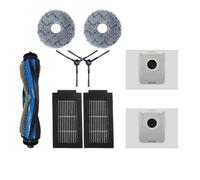 Compatible con ECOVACS DEBOT T50 Pro Omni, repuestos, Accesorios, Cepillo Lateral Principal, Filtro HEPA, paño de fregona, Bolsa for Polvo(Light Green)