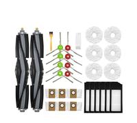 Compatible con Ecovacs Deebot X1 Omni Accesorios Robot Aspirador Paño de fregona Bolsa for el Polvo Filtro HEPA Cepillo Principal Trapo Repuestos reemplazables(Red)