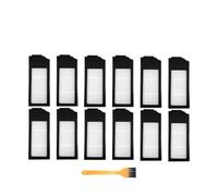 Compatible con Ecovacs Deebot X1 Omni Dust Box Accesorios X1 Turbo / T10 Robot Aspirador Depósito de Polvo Filtro HEPA Repuestos de Repuesto(12pcs9)