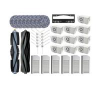 Compatible con Ecovacs Deebot X1 OMNI / T10 OMNI Robot Partes de repuesto, goma/cepillo lateral, cubierta, filtro Hepa, trapo de fregona, bolsa de polvo (azul marino)