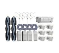 Compatible con Ecovacs Deebot X1 OMNI / T10 OMNI Robot Partes de repuesto, goma/cepillo lateral, cubierta, filtro Hepa, trapo de fregona, bolsa de polvo (beige)