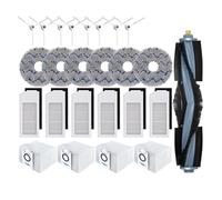 Compatible con Ecovacs Deebot X1e OMNI Aspiradora Robot Filtro Cepillo Lateral Paño de Limpieza Repuestos Caja de Polvo Accesorios(Clear)