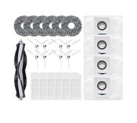 Compatible con Ecovacs Deebot X1e OMNI Aspiradora Robot Filtro Cepillo Lateral Paño de Limpieza Repuestos Caja de Polvo Accesorios(25PCS)