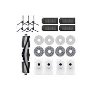 Compatible con Ecovacs Deebot X2 Omni / X2 Pro / X2 Robot Aspirador Accesorios Rodillo Cepillo Lateral Principal Filtro HEPA Paño de Fregona Bolsa de Polvo Piezas(SET3)