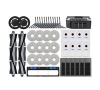 Compatible con Ecovacs Deebot X2 Omni / X2 Pro / X2 Robot Aspiradora Accesorios Rodillo Cepillo Lado Principal HEPA Filtro Mopa Paño Bolsa de Polvo Partes (Azul)
