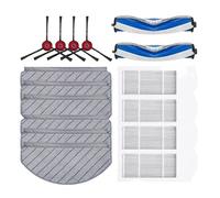 Compatible con ECOVACS, N20 Pro Plus, Cepillo Lateral, Filtro, mopa, Bolsa for Polvo, Robot Aspirador, Accesorios, Kit de repuestos(SetF)