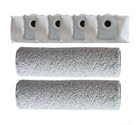 Compatible con Ecovacs para Deebot X9 Pro X11 Pro T80s para Omni Robot piezas de aspiradora incluyendo cuatro bolsas de filtro de carbono y dos rodillos de fregona absorbentes de agua