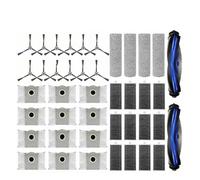 Compatible con Ecovacs X8 Pro Omni Accesorios Filtro Hepa Bolsa De Polvo De Trapo Piezas De Repuesto De Cepillo Lateral Principal(Set E-42PCS)