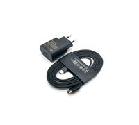 Compatible con el adaptador de carga súper rápida Samsung de 25 W, cable tipo C de 1,8 m para Galaxy S20-S24, Ultra, Z Flip, Fold6-2 [GKS] Negro