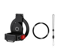 Compatible con el Adaptador magnético dji Pocket 3: Base de Montaje for teleprompter, Soporte de Aluminio for transmisión en Vivo de cámara, Marco de expansión.(Black)