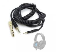 Compatible con el cable en espiral OFC de 6,35 mm Sennheiser HD6DJ/HD8 para equipos de DJ.