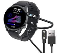 Compatible con el cargador TouchElex Venus SmartWatch, Lamshaw Cable de carga USB magnético Cable de carga de repuesto compatible con TouchElex 1.2 pulgadas Venus/Deeprio Pascua Smart Watch (negro)