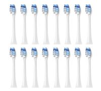 Compatible con el cepillo de dientes eléctrico Colgate Glint 1. Repuestos de cabezales y boquillas for adultos (4/8/16 unidades).(16pcs Standard Clean)