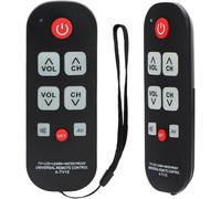 Compatible con el control remoto de TV A-TV10 para personas mayores, controlador universal, simple, resistente al agua.