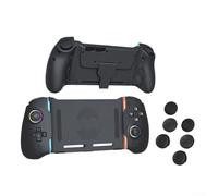 Compatible con el controlador Nintendo Switch 2, incluyendo para la versión OLED con programación macro personalizada HD Rumble, forma ergonómica, negro, inalámbrico, gamepad para jugadores