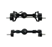 Compatible con el Eje de Portal Trasero Delantero de Metal Completo de Aluminio CNC MN para 1 12 Escala MN99S MN98 D91 D99 D99S MN90 RC ACTUALIZACIÓN DE Car Fija UNIVERSA(Black)