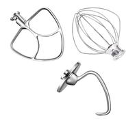 Compatible con el juego de accesorios for batidora KitchenAid de 5 cuartos: batidor de alambre K5WW y gancho for masa 5K7SDH.