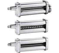Compatible con el juego de accesorios for hacer pasta con batidora KitchenAid, que incluye rodillo y cortadores.