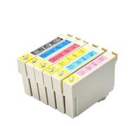 Compatible con el Juego de Cartuchos de Tinta T0801 a T0806 TX659 PX650W PX830 TX659 R265 R270 R285 R290 R360 RX560 TX710W 660 Plus Impresora(1Set(6pcs))