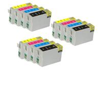 Compatible con el Juego de Cartuchos de Tinta T1001 T1002 T1003 T1004 Stylus SX510W Office B40W B1100 BX310FN BX600FW BX610FW SX515W y más(3 Sets)