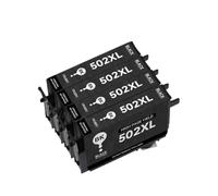 Compatible con el Juego de Cartuchos de Tinta T502XL T502 502XL con Chip para impresoras XP 5100 XP 5105 WF 2860 WF 2865(4BK)