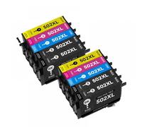 Compatible con el Juego de Cartuchos de Tinta T502XL T502 502XL con Chip para impresoras XP 5100 XP 5105 WF 2860 WF 2865(10PK)