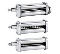 Compatible con el juego de máquina de pasta KitchenAid, kit de fijación con rodillo, espaguetis y cortadores de fettuccine para batidoras de pie