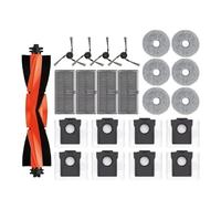 Compatible con el kit de accesorios de repuesto for aspiradora robot Dreame Bot X40 Ultra/X40 Pro, cepillo principal de goma, cepillo lateral, filtro y trapo for fregar(Navy Blue)