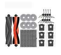 Compatible con el kit de accesorios de repuesto for aspiradora robot Dreame Bot X40 Ultra/X40 Pro, cepillo principal de goma, cepillo lateral, filtro y trapo for fregar(Brown)