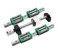 Compatible con el kit de riel lineal SFU1605 con husillo de bolas HGR20 HGH20CA y acoplador BK12(SFU1610 HGW20CC,500mm)