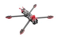 Compatible con el marco del dron DJI Mark 4, kit de carrocería de fibra de carbono de 7 pulgadas y 295 mm for cuadricóptero de carreras FPV(Red printing kit)
