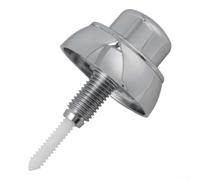 Compatible con el mecanismo de descarga simple Siamp para inodoro Optima 49, construcción de ABS cromado para varios modelos de cisterna, plateado (B)