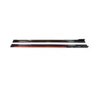 Compatible con el parachoques separador de labios de la placa de extensión del faldón lateral del automóvil ACCORD 2M 2,18 M Spoiler lateral de carreras(200cm Reddish Black)