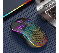 Compatible con el ratón inalámbrico para juegos Xiaomi 2.4G, ratón portátil con cable, iluminación RGB, ratón recargable, diseño ergonómico