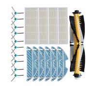 Compatible con el robot aspirador SENCOR SRV 4200BK 4250SL. Kit de mantenimiento completo con cepillo principal, cepillo lateral, mopa y filtro. Juego de repuestos 4 en 1.(21pcs)