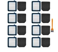 Compatible con Electrolux, Q6 / Q7 / Q8 / WQ61 / WQ71 / WQ81 Aspiradora Lavable Filtro HEPA Eficiente Repuestos Accesorios Cartucho de aspiradora(9pcs)
