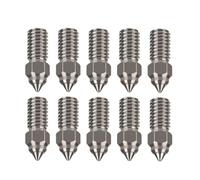 Compatible con ENDER 7 Spider, Ender 3 V3 SE, 5 S1. Boquillas for impresoras 3D de 0.2, ., .4, ., .6, .8 y 1. mm (10 unidades)(10 Plated Copper,0.6mm)