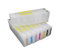 Compatible con Epson, 11 Uds. Cartuchos de Tinta Recargables de 700ml con Chip for Impresora Pro7910 7900 9910 9900, T6361-T6369(Cartridge)