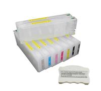 Compatible con Epson, 11pcs 700ml Cartucho Tinta Recargable | Pro7910, 7900, 9910, 9900, T6361-T6369, Con Chip, Cartucho de Tinta(Cartridge w resetter)