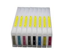 Compatible con Epson, Sistema CISS de Cartucho de Tinta Recargable vacío con Chip for Impresora Pro7800 7880 9800 9880 7450 7400 9400 9450(Pro7800 Series)