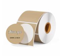 Compatible con etiquetas térmicas autoadhesivas multiuso P50/M110, redondas de 2 pulgadas, adecuadas para inventario, codificación por colores, repostería, etc. (150 hojas/rollo) (C)