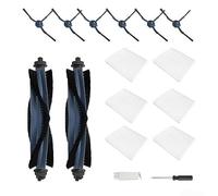 Compatible con Eufy G50 para Hybrid y L60 para Hybrid Ses Robotic Aspiradora Juego de piezas incluyendo cepillo principal cepillo lateral filtro destornillador para limpieza profunda de suelos